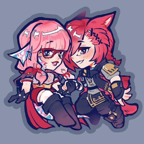 Inomi and G'raha; Art by @shoujohavoc Inomi and G'raha; Art by @shoujohavoc