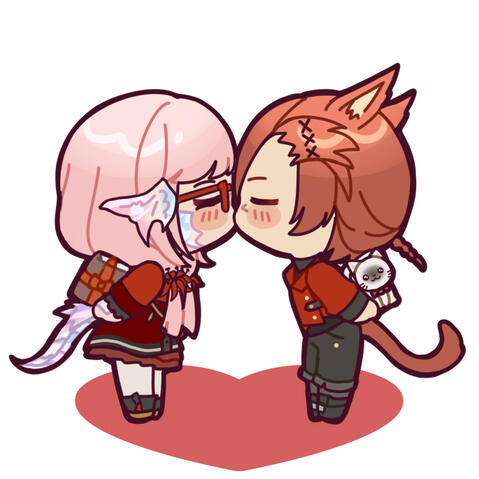 G'raha and Inomi; Art by @Mitchi G'raha and Inomi; Art by @Mitchi